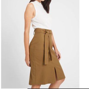 Banana Republic Tie-Waist Skirt Camel